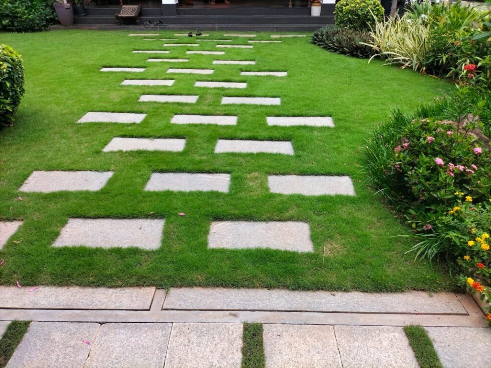 Bangalore stone paving Amma Gardens